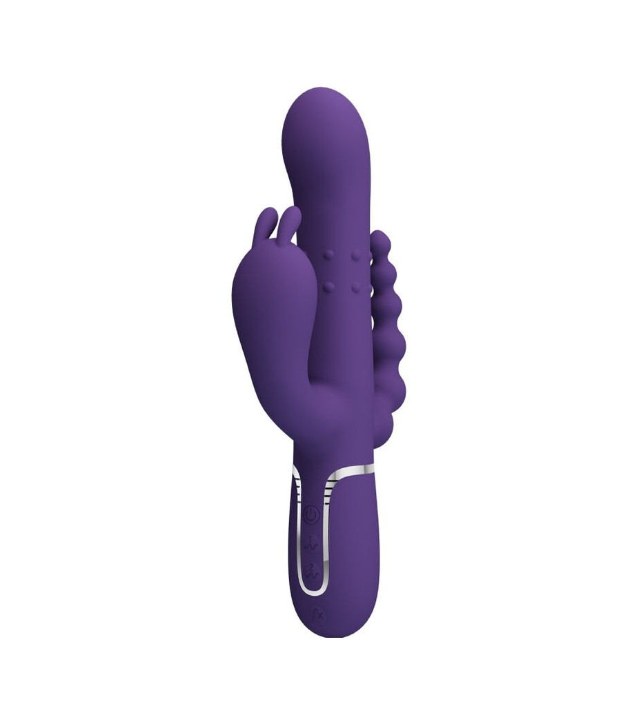 PRETTY LOVE - CAMMY TRIPLE VIBRADOR MULTIFUNCIÓN 4 EN 1 MORADO