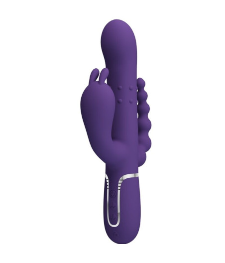 PRETTY LOVE - CAMMY TRIPLE VIBRATOR MULTIFUNCTION 4 IN 1 PURPLE