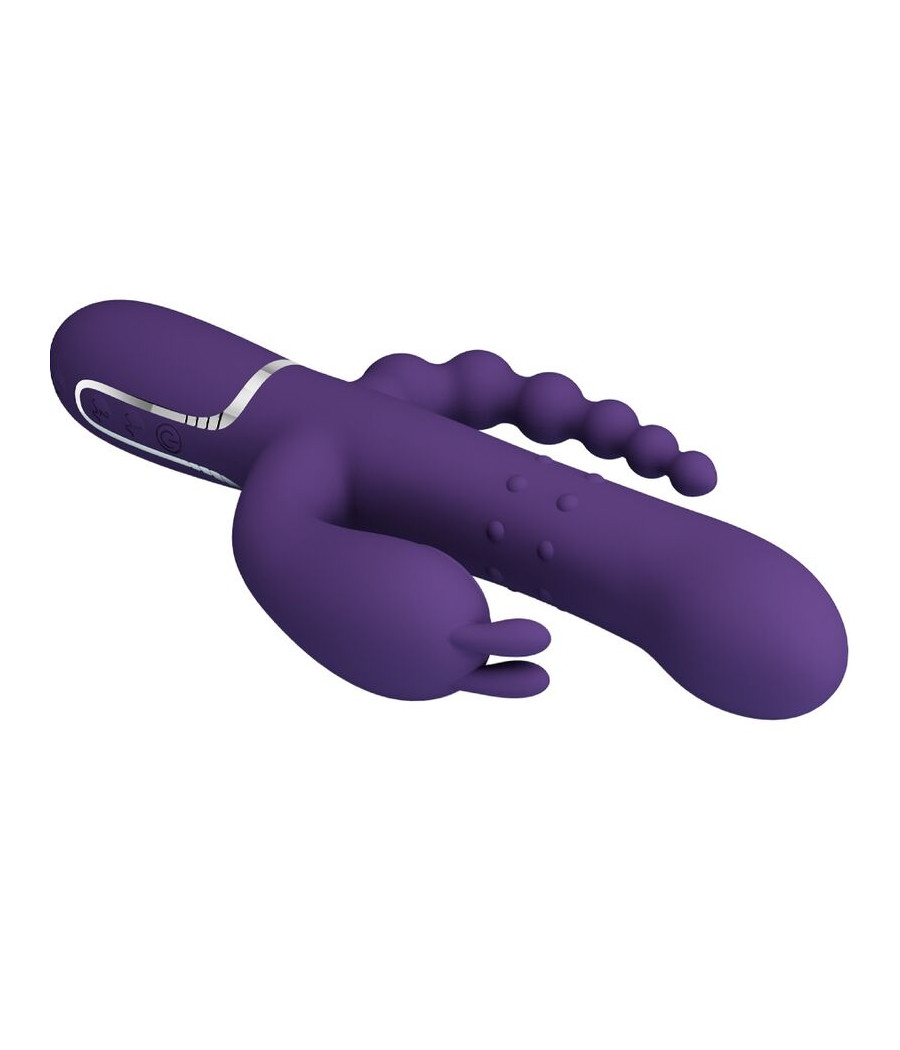PRETTY LOVE - CAMMY TRIPLE VIBRATOR MULTIFUNCTION 4 IN 1 PURPLE