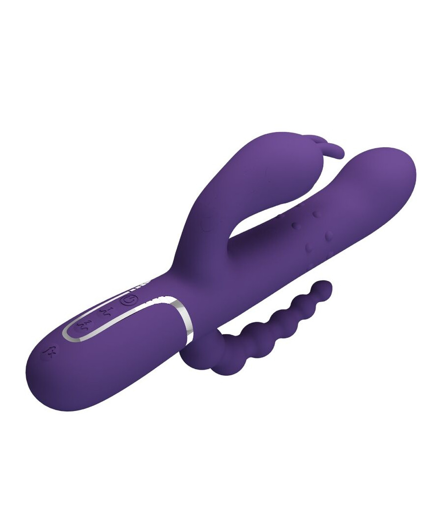 PRETTY LOVE - CAMMY TRIPLE VIBRATEUR MULTIFONCTION 4 EN 1 VIOLET