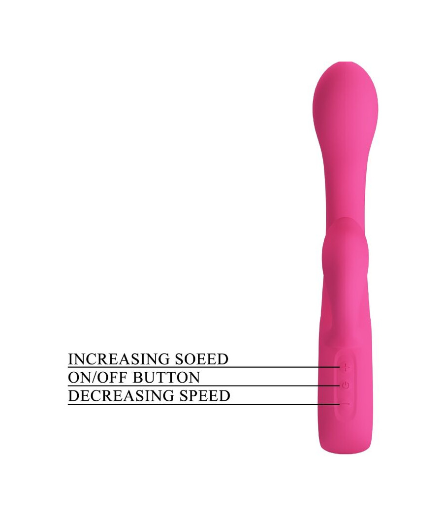 PRETTY LOVE - VIBRATORE FRITZ RABBIT 12 VIBRAZIONI ROSA