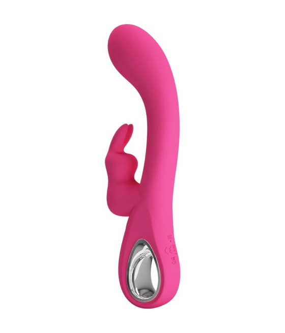 PRETTY LOVE - NOVAK RABBIT VIBRATOR 12 VIBRATIONS PINK