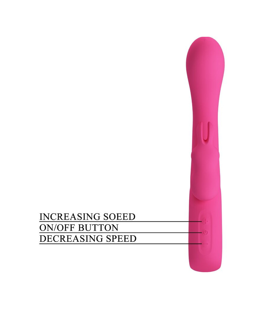 PRETTY LOVE - NOVAK VIBRADOR RABBIT 12 VIBRACIONES ROSA