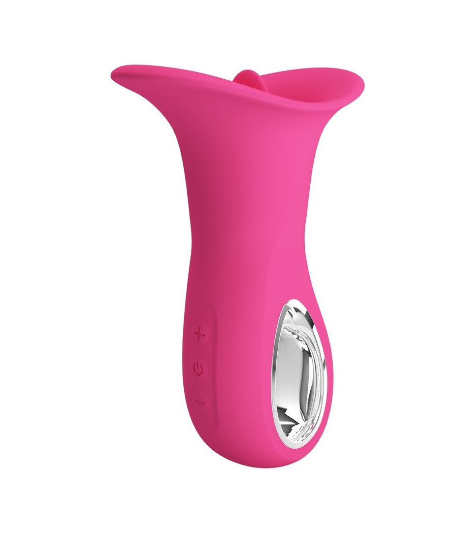 PRETTY LOVE - CLYDE ORAL VIBRATOR VIBRATING TONGUE 12 VIBRATIONS PINK