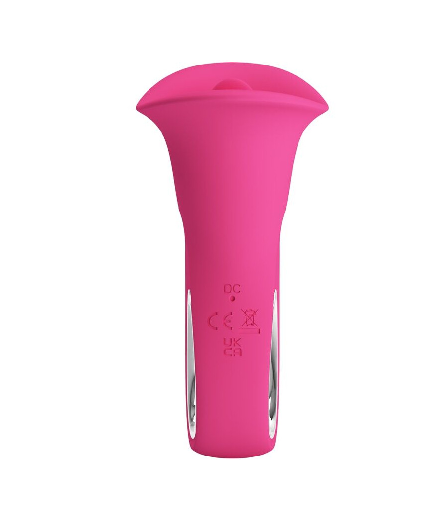 PRETTY LOVE - CLYDE VIBRADOR ORAL LÍNGUA VIBRANTE 12 VIBRAÇÕES ROSA