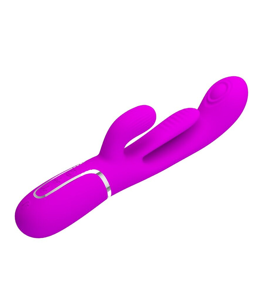 PRETTY LOVE - SHANIA TRIPLE RABBIT VIBRATEUR MULTIFONCTION ROSE