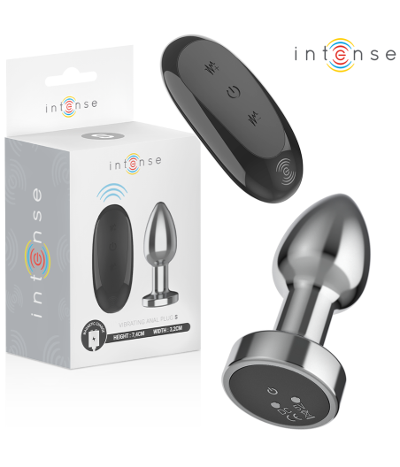 INTENSE - PLUG ANAL 10 VIBRAÇÕES METAL COM CONTROLE REMOTO S