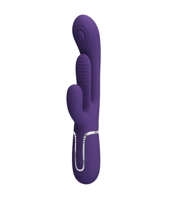 PRETTY LOVE - SHANIA TRIPLE RABBIT VIBRADOR MULTIFUNCIONAL ROXO
