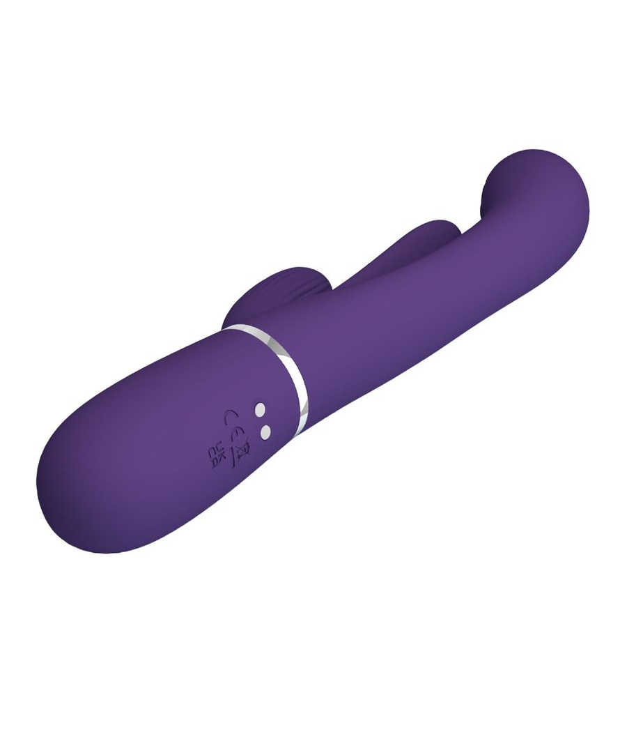 PRETTY LOVE - SHANIA VIBRATORE TRIPLO CONIGLIO MULTIFUNZIONE VIOLA