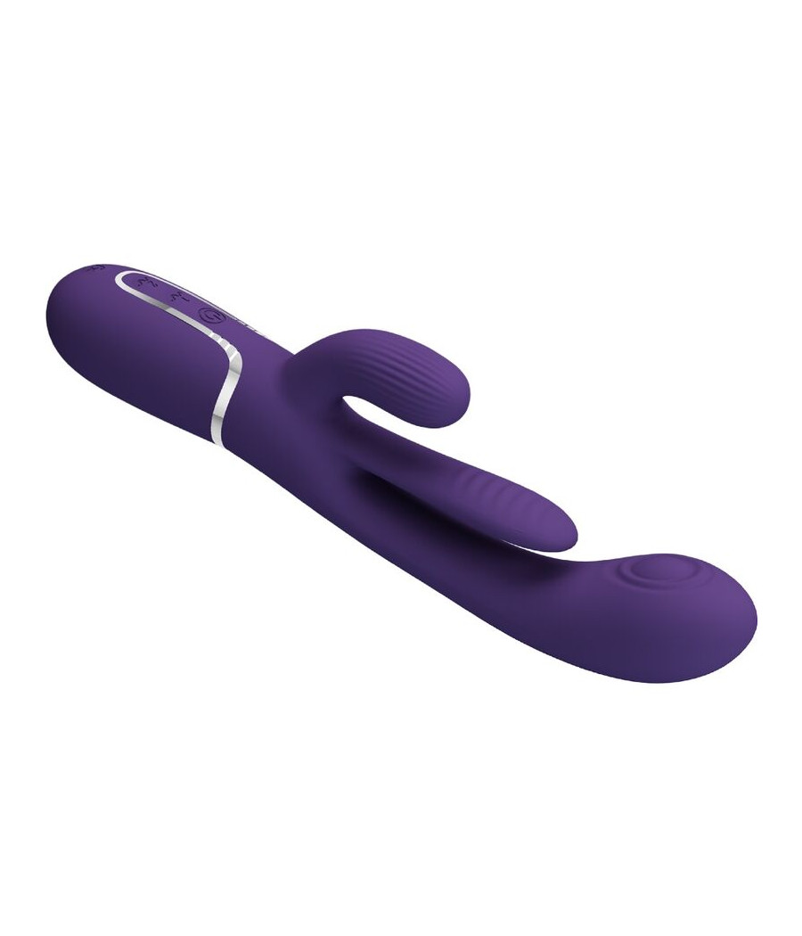 PRETTY LOVE - SHANIA VIBRATORE TRIPLO CONIGLIO MULTIFUNZIONE VIOLA