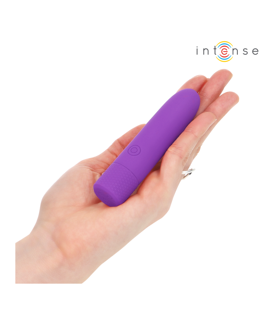 INTENSE - SYMONE BULLET VIBRANT RECHARGEABLE USB 8 VIBRATIONS VIOLET 10 X 2,2 CM