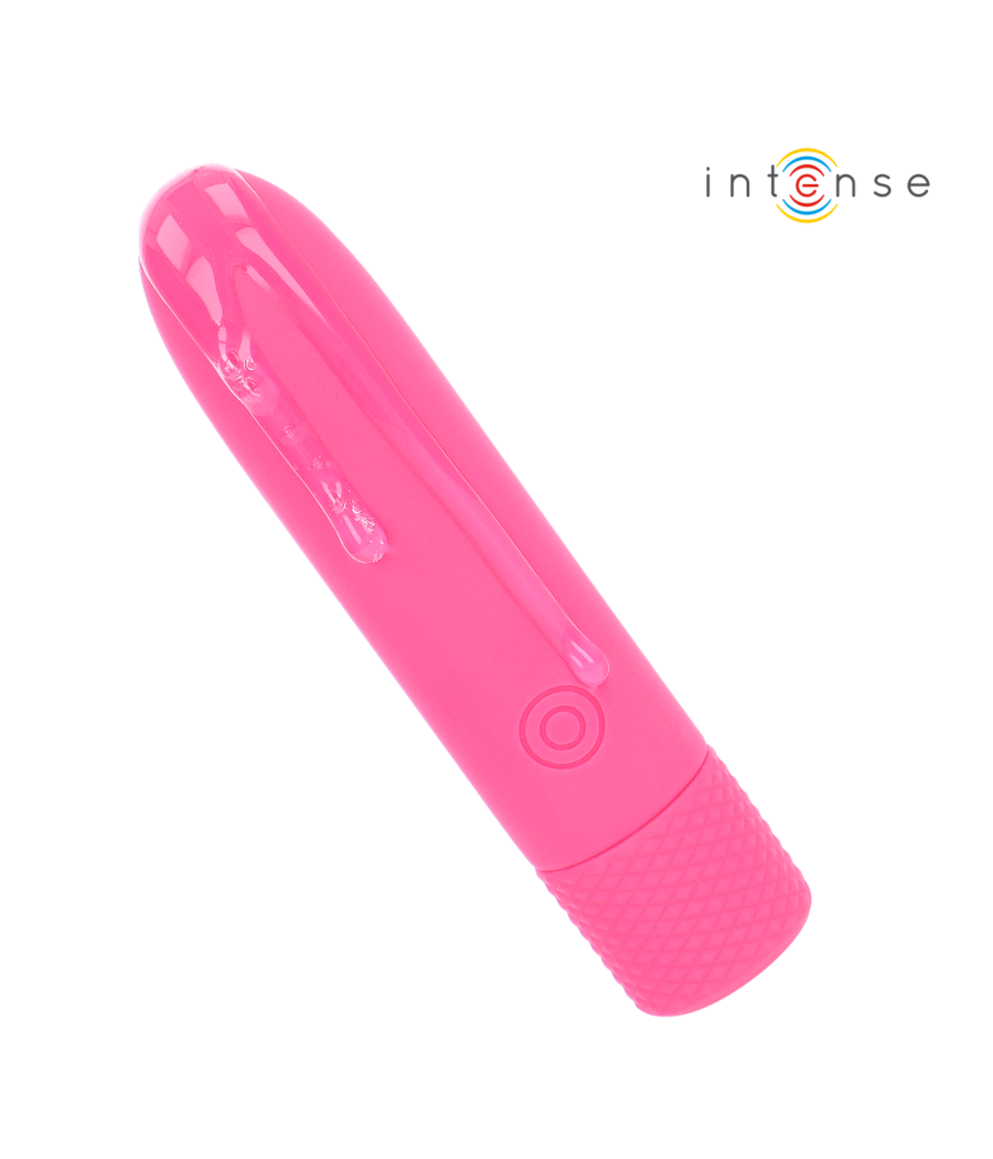 INTENSE - SYMONE  USB RECARREGÁVEL VIBRATÓRIA BULLET 8 VIBRAÇÕES ROSA 10 X 2,2 CM