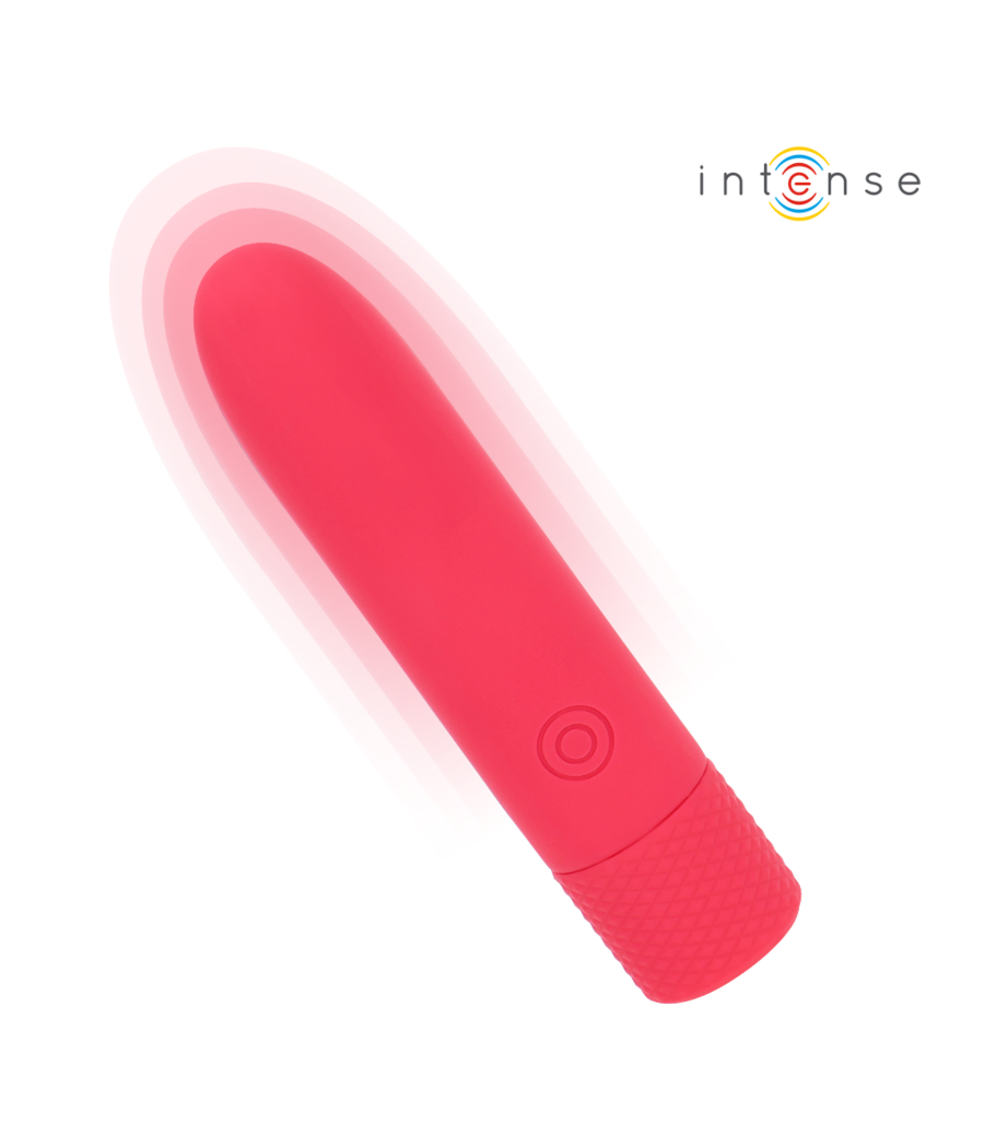 INTENSE - SYMONE PROIETTILE VIBRANTE RICARICABILE USB 8 VIBRAZIONI ROSSO 10 X 2,2 CM