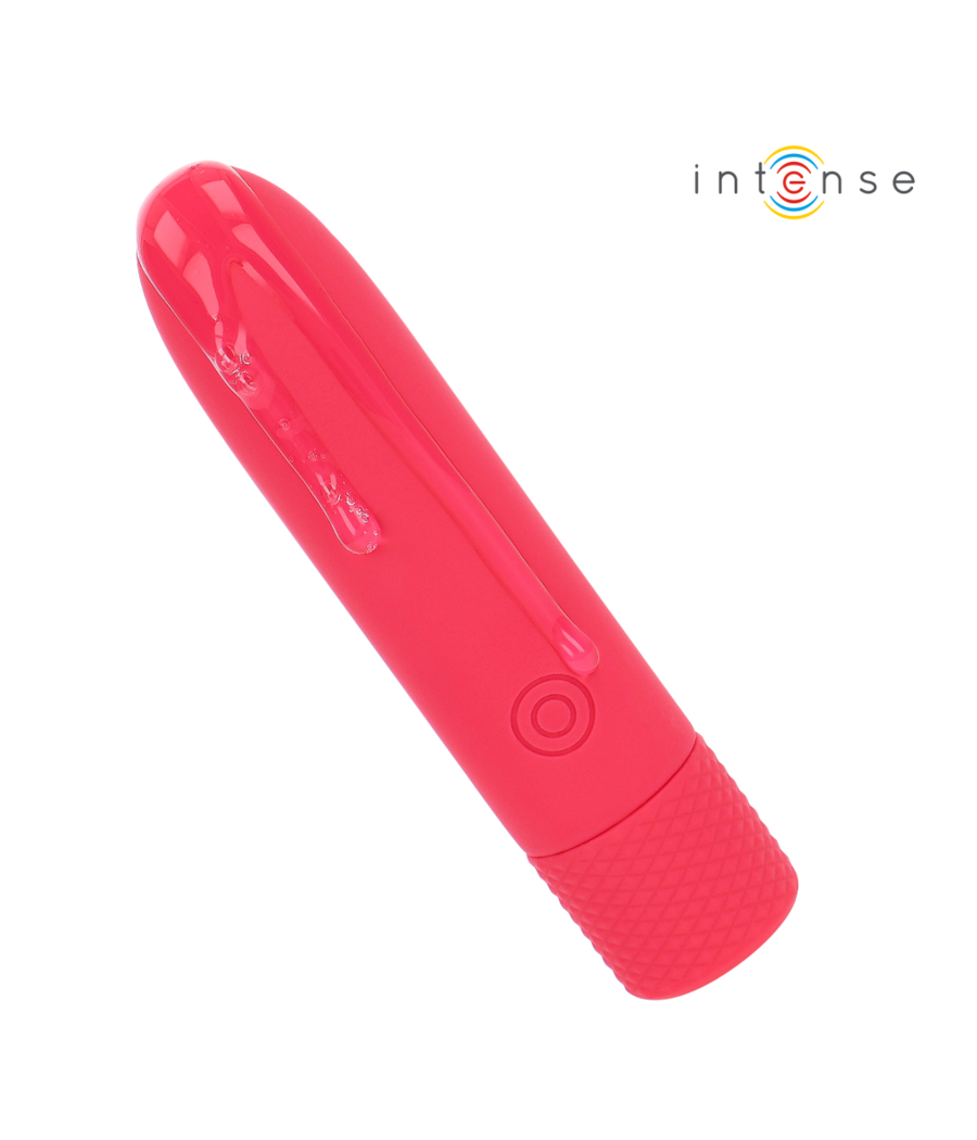 INTENSE - SYMONE USB RECARREGÁVEL VIBRATÓRIA BULLET 8 VIBRAÇÕES VERMELHO 10 X 2,2 CM