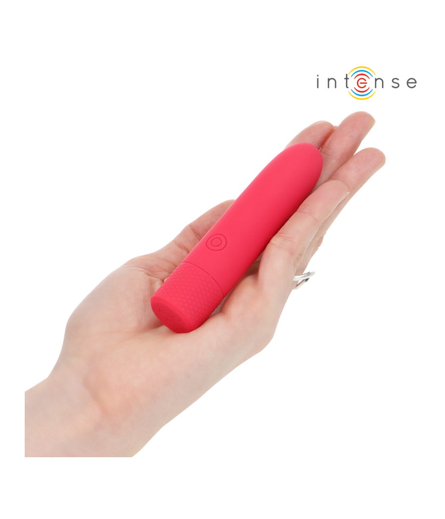 INTENSE - SYMONE BALA VIBRADORA RECARGABLE POR USB 8 VIBRACIONES ROJO 10 X 2.2 CM