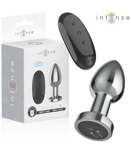 INTENSE - ANAL PLUG 10 VIBRATIONEN METALL MIT FERNBEDIENUNG M