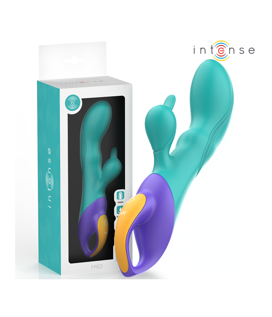 INTENSE - FRED VIBRADOR RECARGABLE RABBIT AZUL