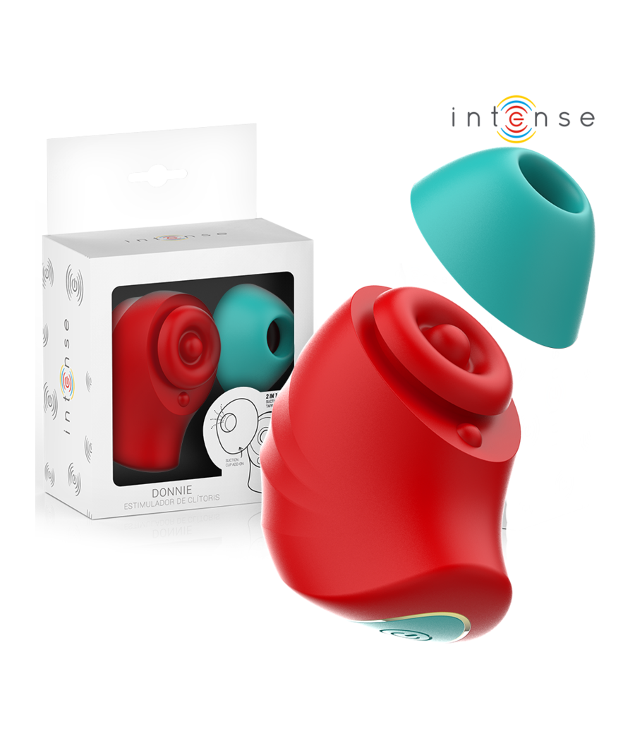 INTENSE - DONNIE STIMOLATORE CLITORIDEO ROSSO/VERDE
