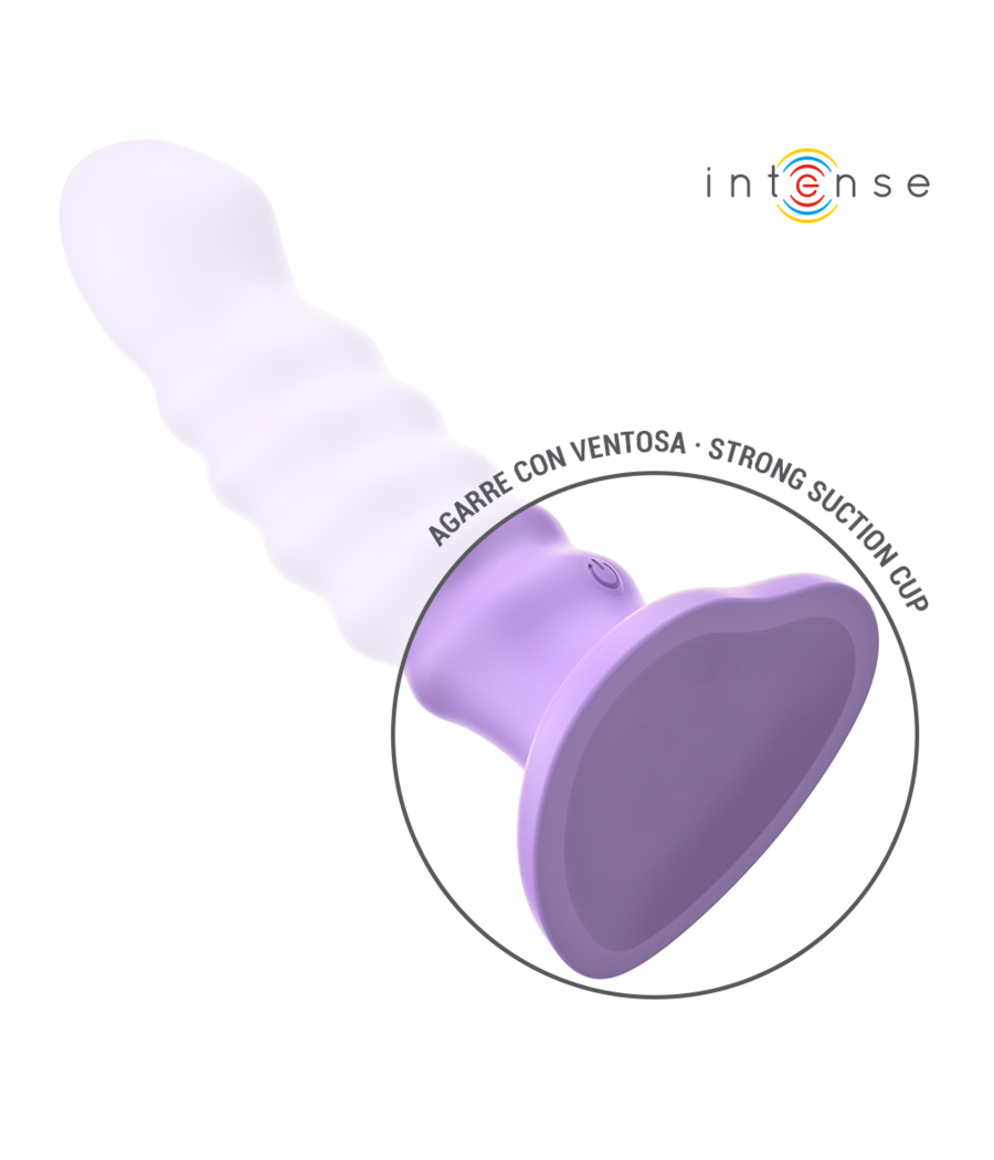 INTENSE - BRENDA VIBRATEUR TAILLE M DESIGN SPIRALE 10 VIBRATIONS VIOLET TÉLÉCOMMANDE