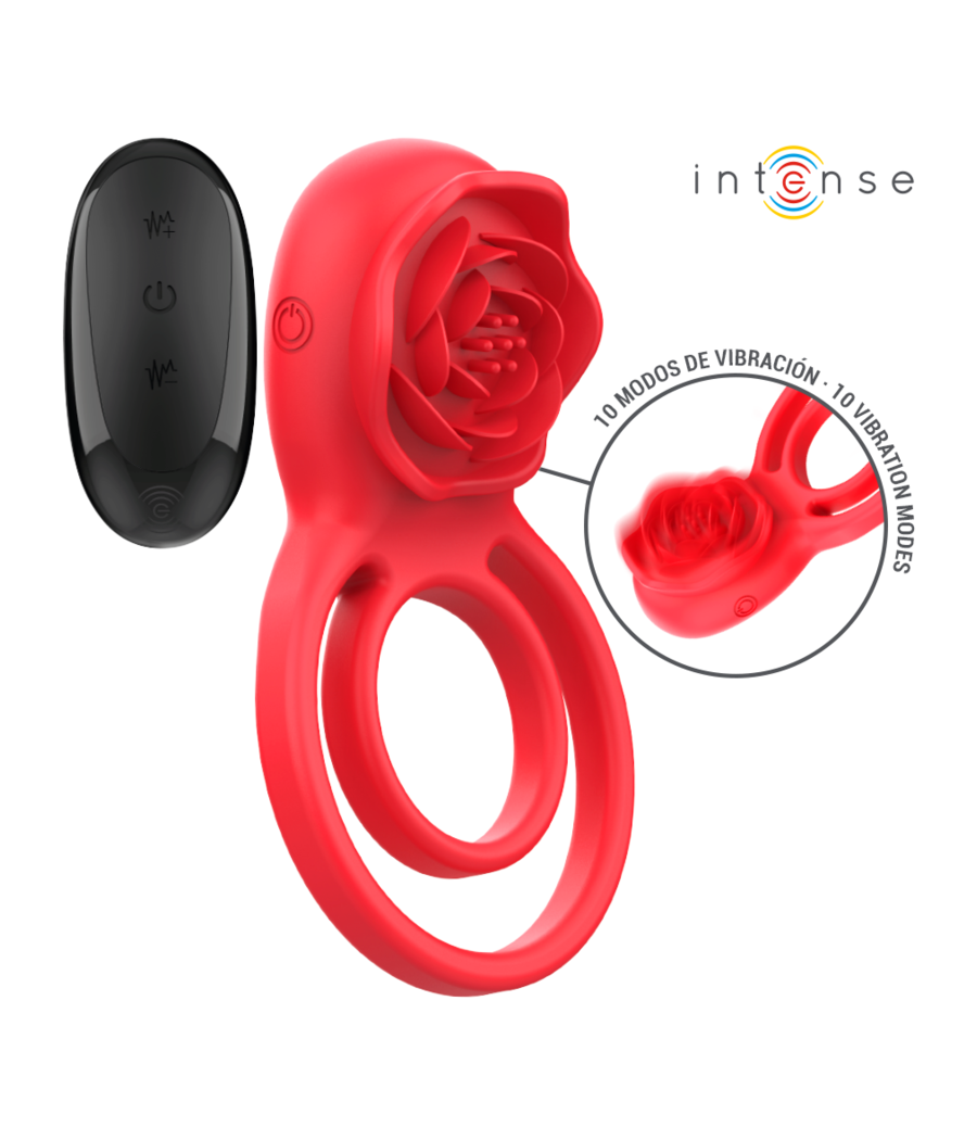 INTENSE - GAIL STIMULATOR ROSE 10 VIBRATIONEN ROT FERNBEDIENUNG