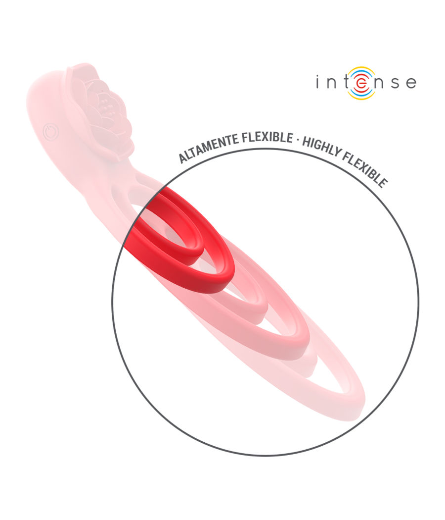 INTENSE - GAIL STIMULATOR ROSE 10 VIBRATIONEN ROT FERNBEDIENUNG