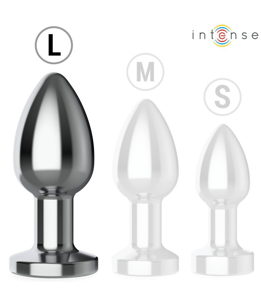 INTENSE - ANAL PLUG 10 VIBRATIONS METAL WITH REMOTE CONTROL L