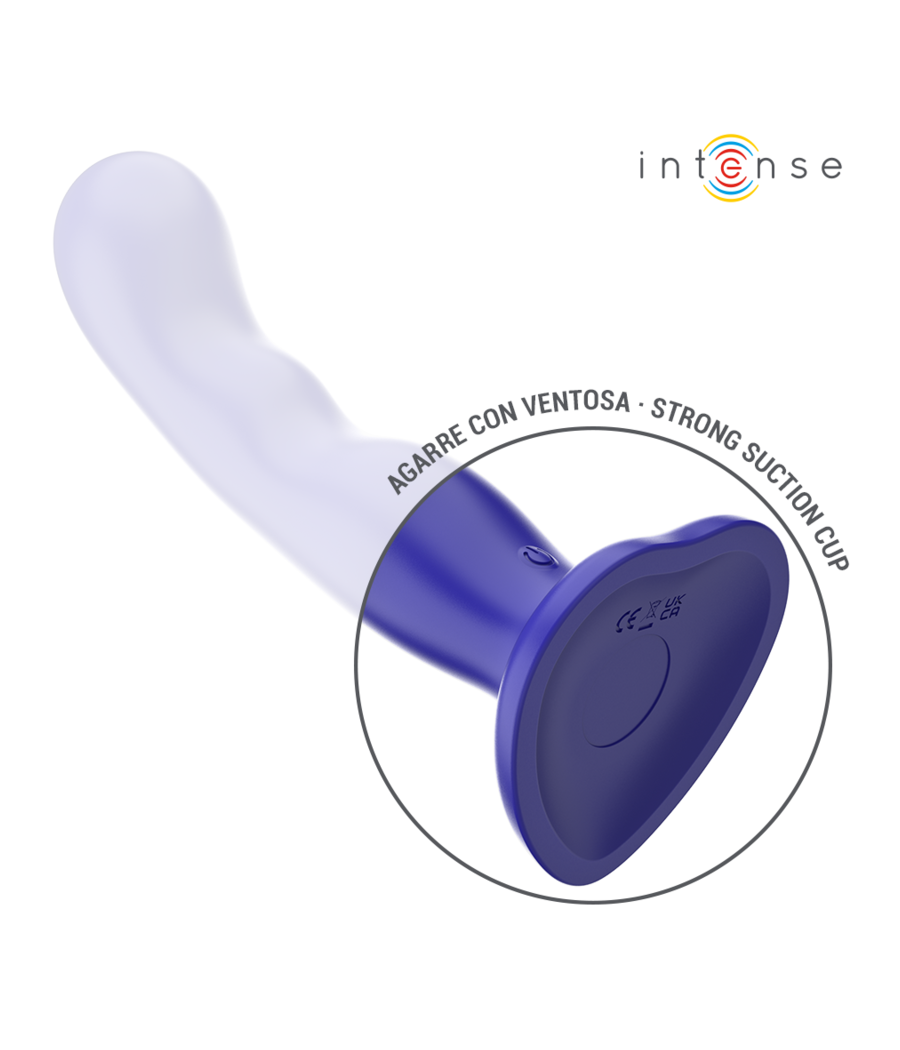 INTENSE - SHORTY VIBRATEUR AVEC VENTOUSE TÉLÉCOMMANDE BLEUE