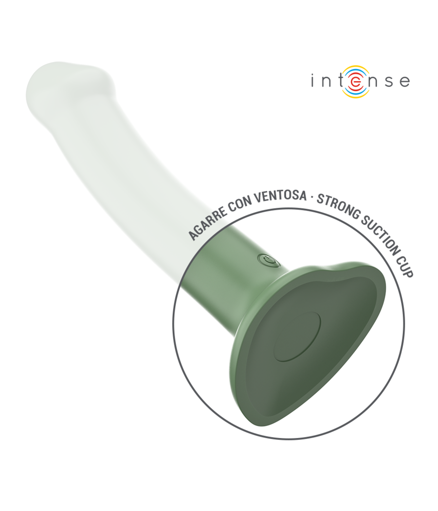 INTENSE - BECCA VIBRATEUR AVEC VENTOUSE 10 VIBRATIONS TÉLÉCOMMANDE VERTE