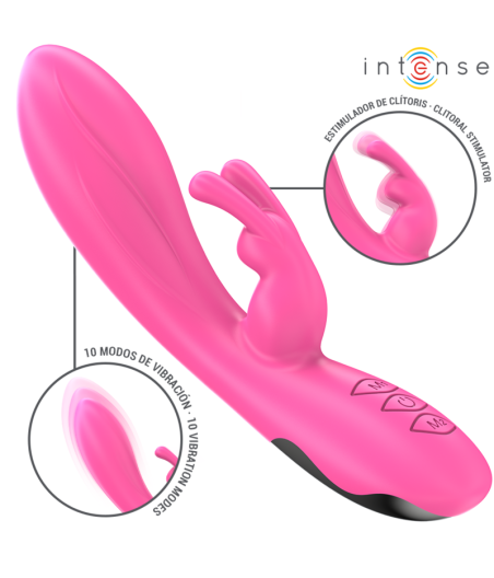 INTENSE - RANDALL RABBIT VIBRADOR 10 VIBRAÇÕES ROSA