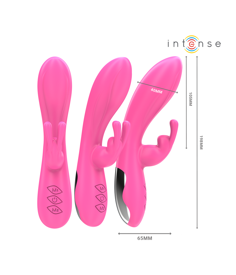 INTENSE - RANDALL VIBRATEUR RABBIT 10 VIBRATIONS ROSE