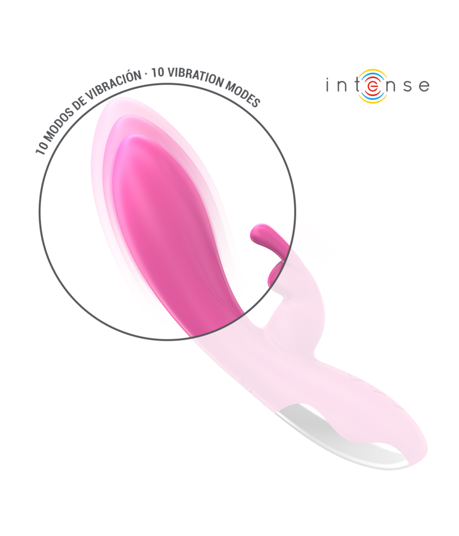 INTENSE - RANDALL VIBRATEUR RABBIT 10 VIBRATIONS ROSE