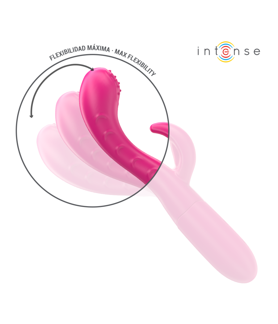 INTENSE - AMARA VIBRATOR MIT STIMULIERENDER ZUNGE 10 VIBRATIONEN ROSA