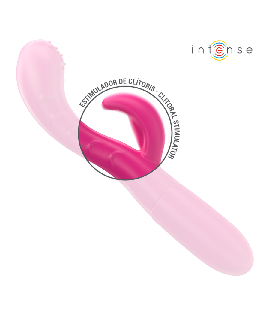 INTENSE - AMARA VIBRATOR MIT STIMULIERENDER ZUNGE 10 VIBRATIONEN ROSA