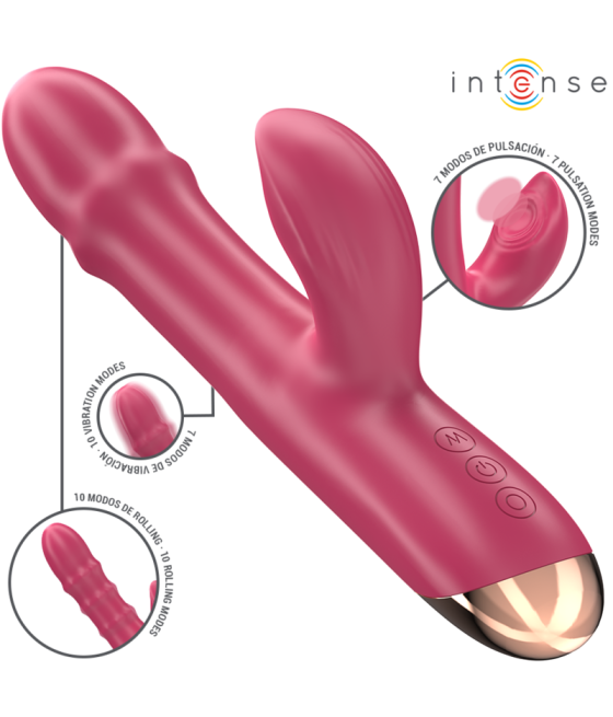 INTENSE - CHLOE MULTIFUNKTIONSVIBRATOR 3 IN 1 ROT