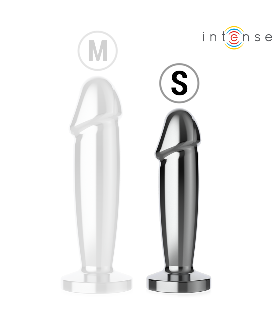 INTENSE - ANAL PLUG 10 VIBRATIONS METAL DILDO WITH REMOTE CONTROL S