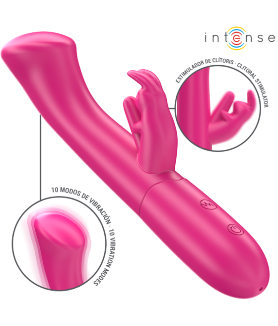 INTENSE - JULIETA RABBIT VIBRATOR 18,6 CM 10 VIBRATIONEN ROSA