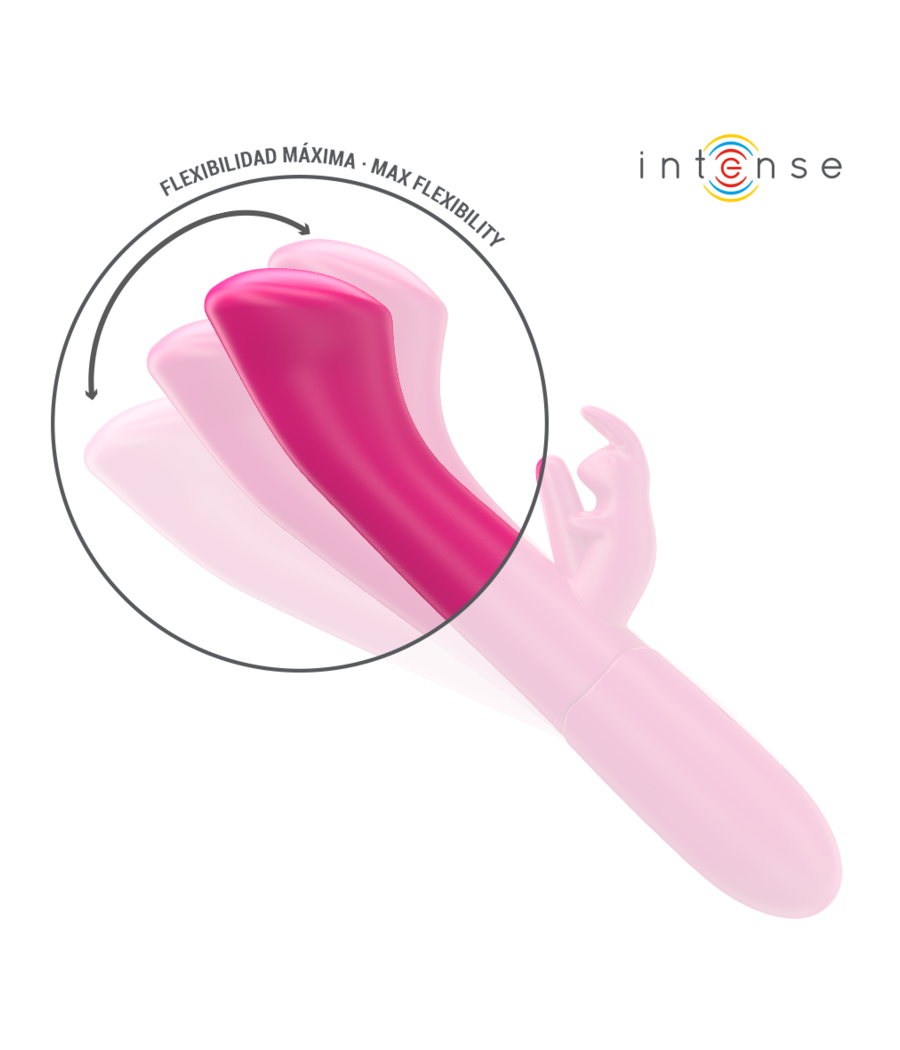 INTENSE - JULIETA VIBRATORE CONIGLIO 18,6 CM 10 VIBRAZIONI ROSA