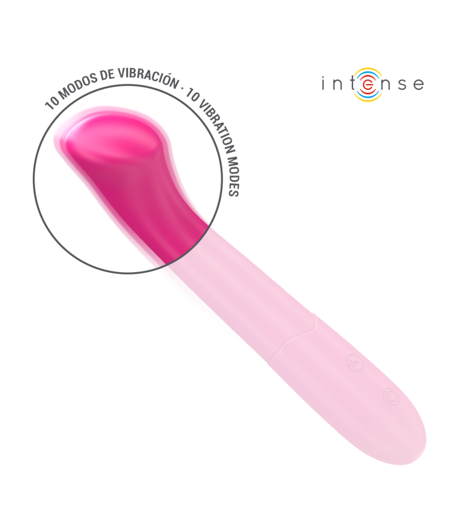 INTENSE - PATY VIBRATOR 19 CM FLEXIBEL 10 VIBRATIONEN MODELL 2 ROSA