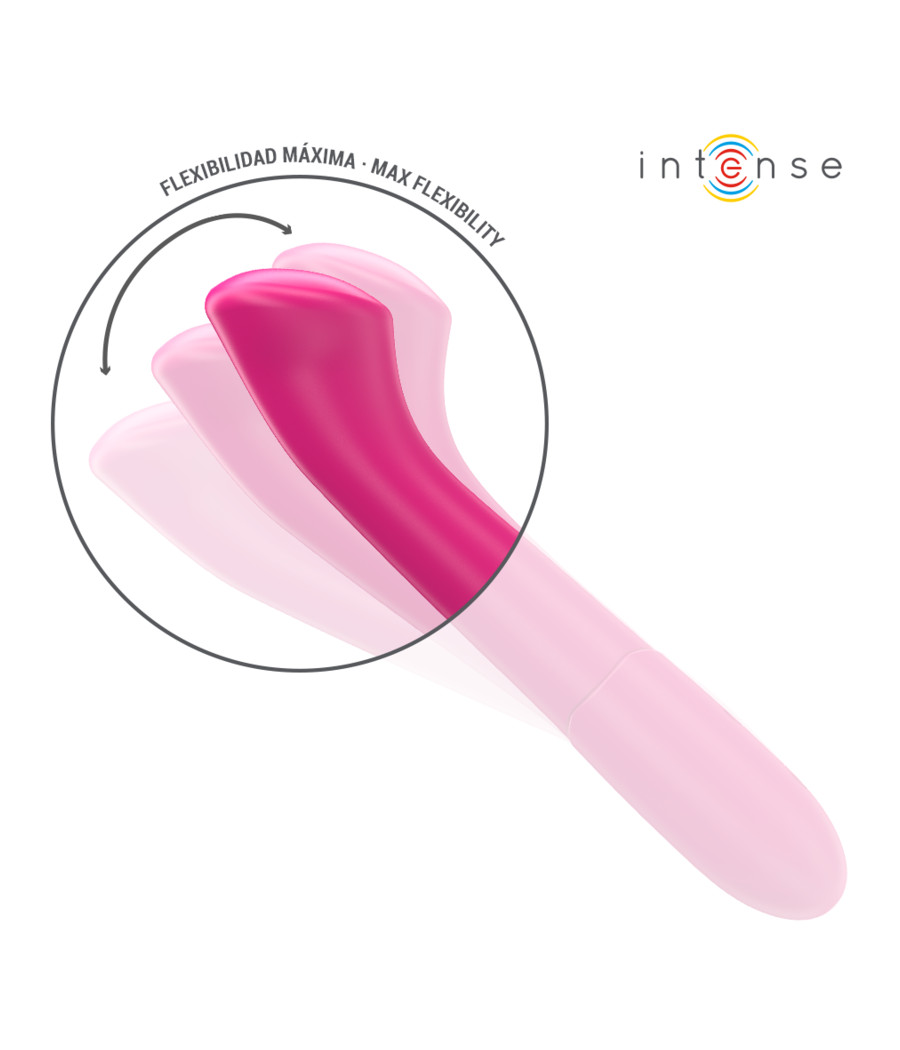 INTENSE - PATY VIBRATOR 19 CM FLEXIBLE 10 VIBRATIONS MODEL 2 PINK