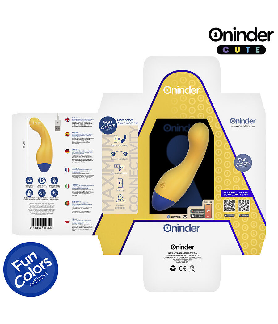 ONINDER CUTE - VIBRATORE PUNTO G LOVE BUDDY MASTER - APP GRATUITA IN TUTTO IL MONDO