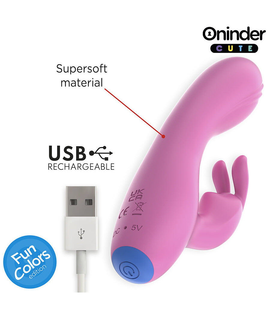 ONINDER CUTE - LOVE BUNNY VIBRADOR PUNTO G Y CLITORIS - APP MUNDIAL GRATUITA