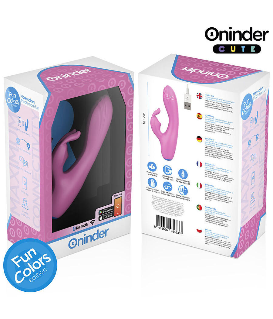 ONINDER CUTE - LOVE BUNNY VIBRADOR PUNTO G Y CLITORIS - APP MUNDIAL GRATUITA
