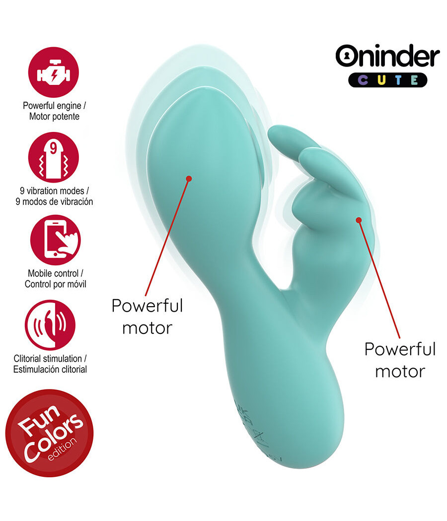 ONINDER CUTE - LOVE BUNNY G-SPOT CLITORAL VIBRATOR - FREE WORLDWIDE APP
