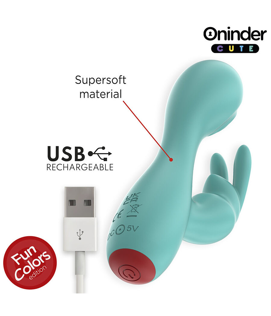 ONINDER CUTE - VIBRATORE CLITORIDEO PUNTO G LOVE BUNNY - APP GRATUITA IN TUTTO IL MONDO