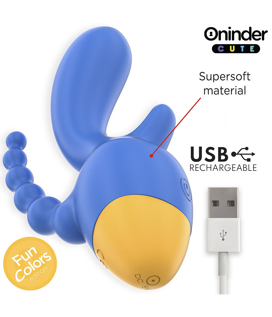 ONINDER CUTE - LOVE 3 SOME TRIPLO VIBRATORE - APP GRATUITA IN TUTTO IL MONDO