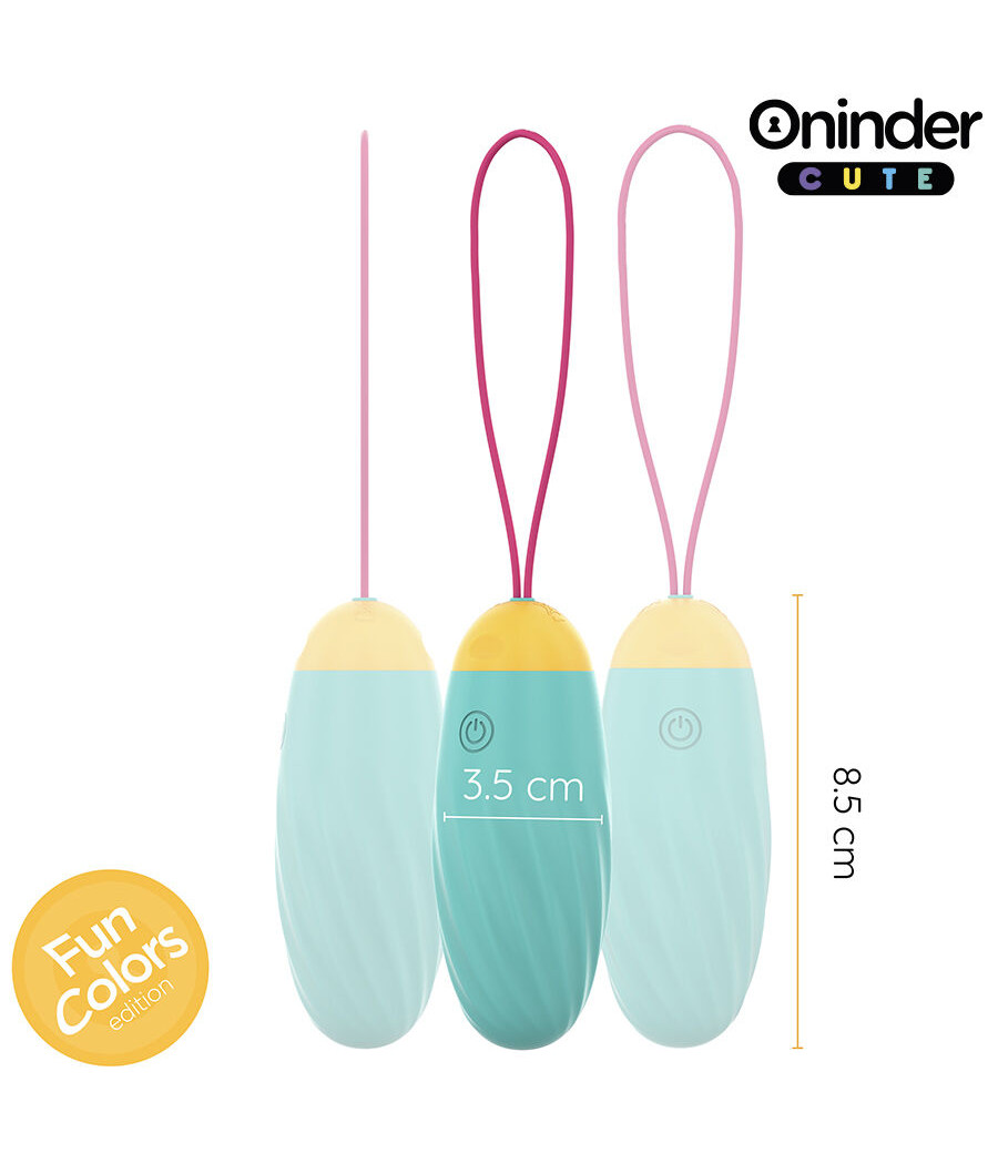 ONINDER CUTE - LOVE PLEASURE HUEVO VIBRO-GEMAS ROTADORAS SILICONA - APP MUNDIAL GRATUITA