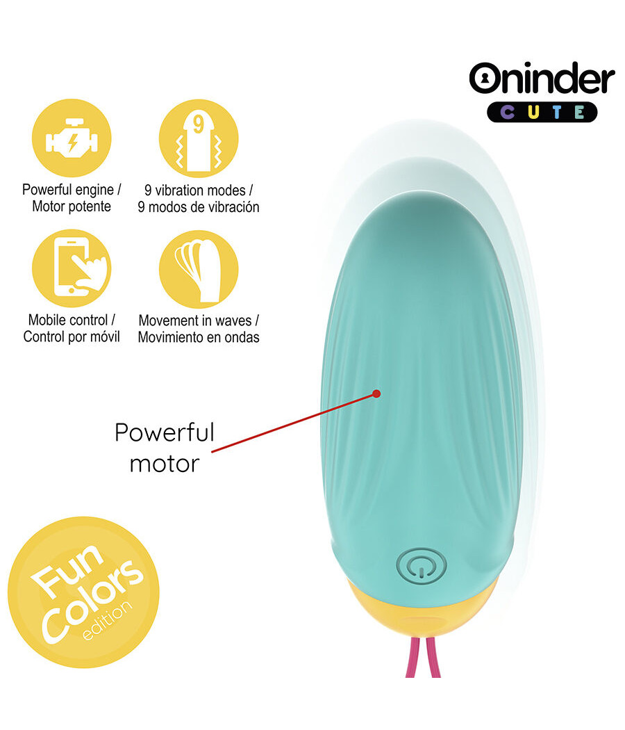 ONINDER CUTE - ŒUF VIBRANT LOVE PLEASURE - PIERRES EN SILICONE ROTATIVES - APPLICATION MONDIALE GRATUITE