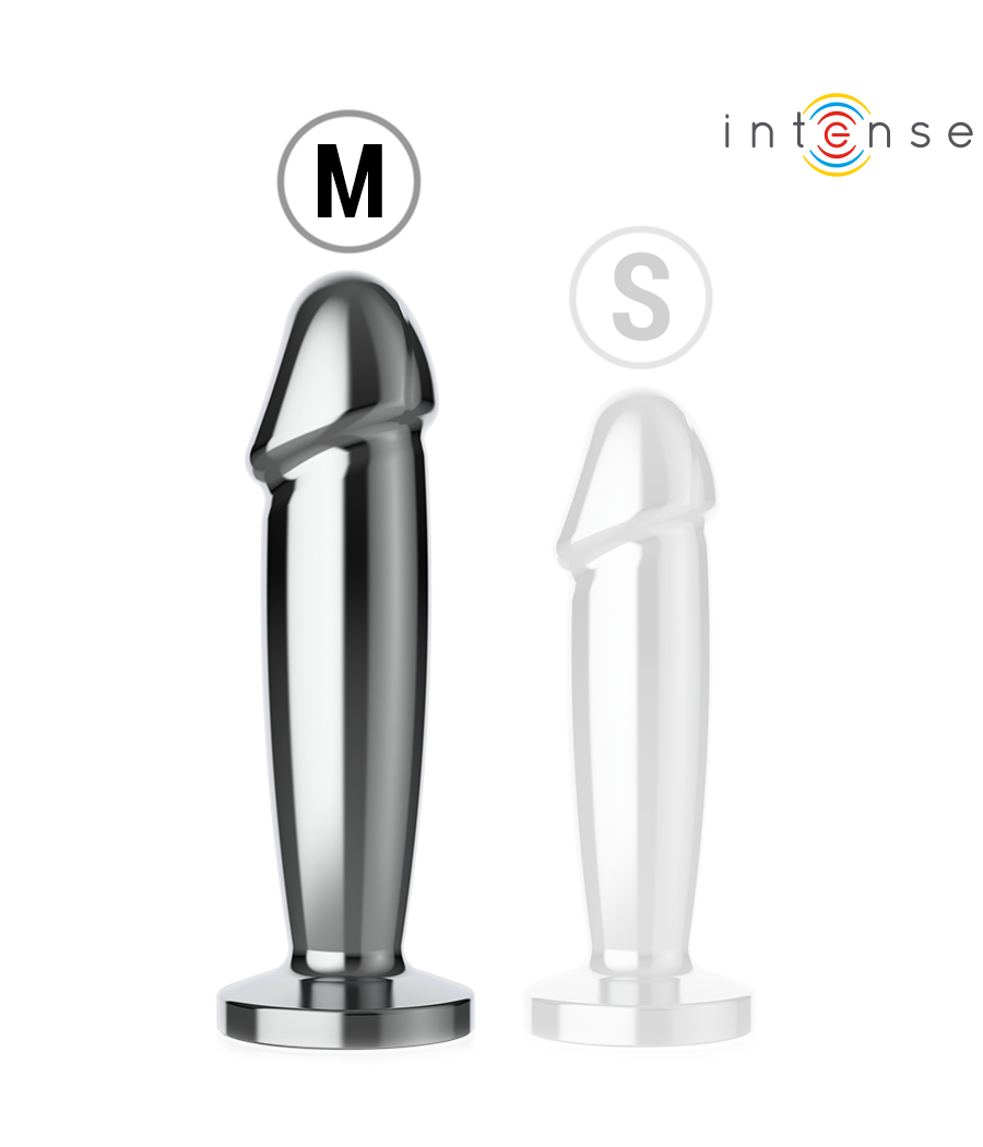 INTENSE - PLUG ANAL 10 VIBRATIONS GODE MÉTALLIQUE AVEC TÉLÉCOMMANDE M