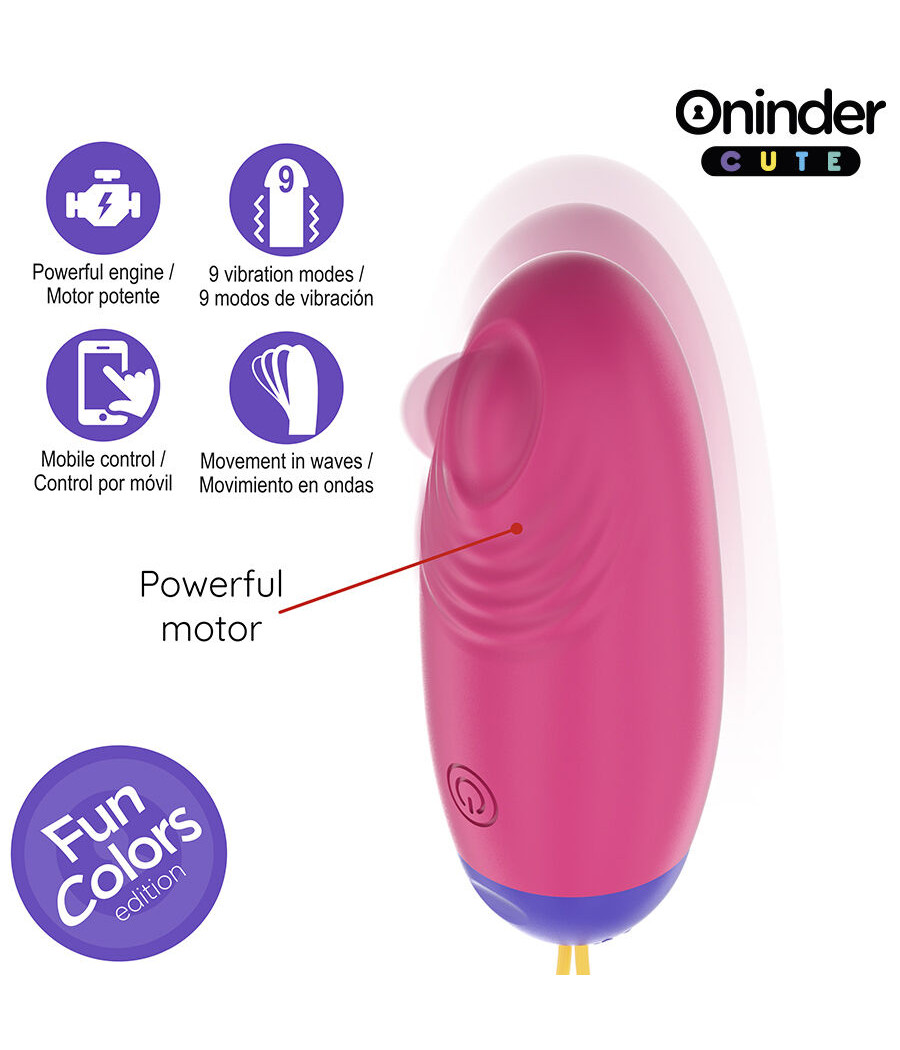 ONINDER CUTE - LOVE PLEASURE HUEVO VIBRO-WAVE TAPPING SILICONA - APP MUNDIAL GRATUITA