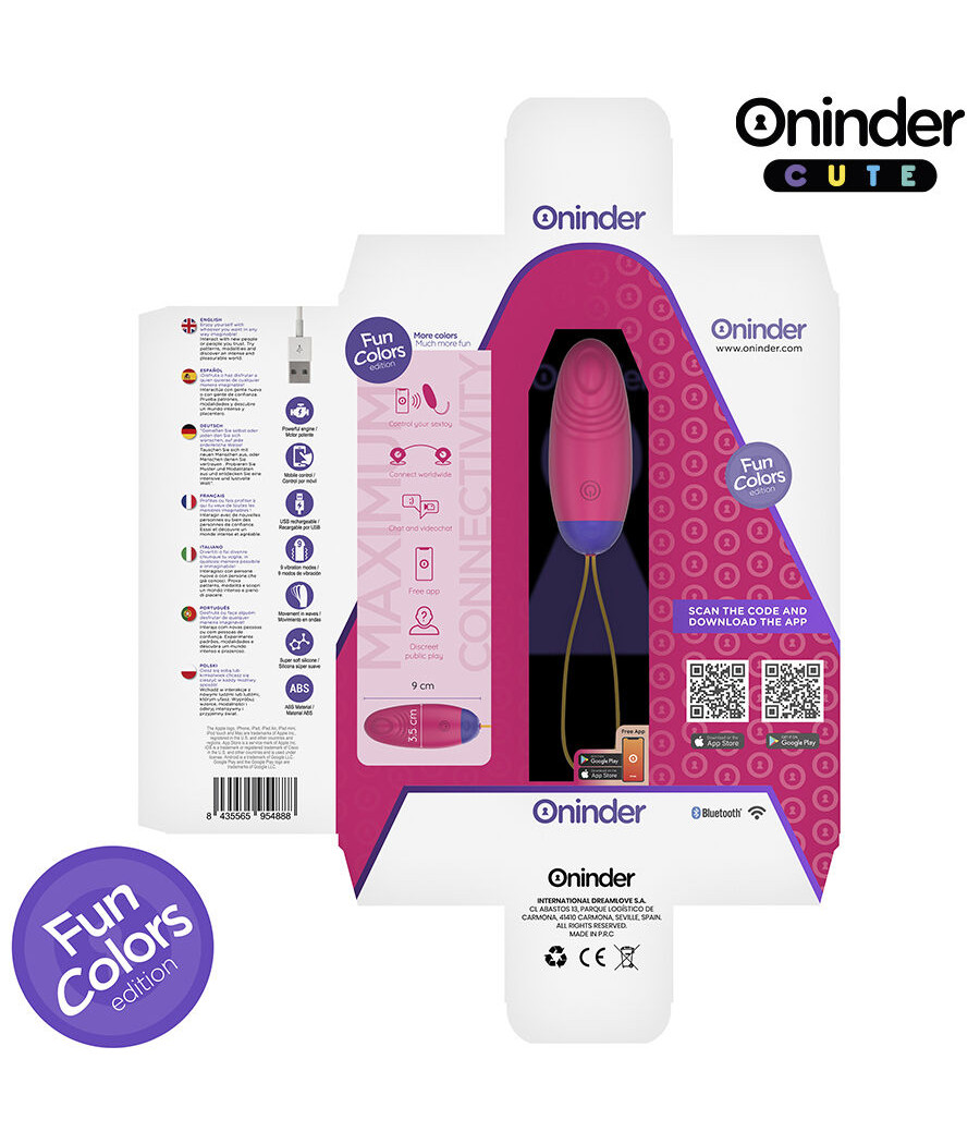 ONINDER CUTE – LIEBE, VERGNÜGEN, VIBRO-WAVE-KOPFEN MIT SILIKON-EI – KOSTENLOSE GLOBALE APP